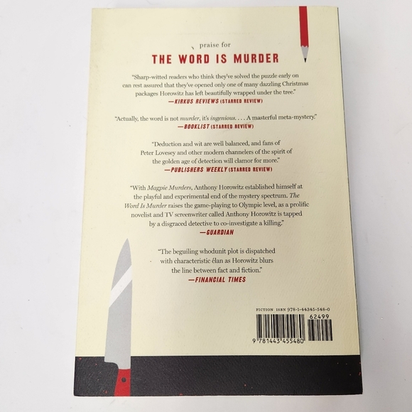 The Word is Murder: A Novel Book Anthony Horowitz New - Picture 3 of 4